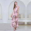 Plus Size Bohemian Women Summer Beach Dress 2019 Boho Long Ladies Dresses For Woman Casual Chiffon Sundress Floral Maxi Frocks