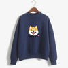 Women Harajuku Hoodies Cartoon Dog Shiba Inu Anime Printed Sweatshirt sudadera mujer moletom feminino Kawaii Pullover Top
