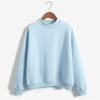 Wholesale M-XXL Cute Women Hoodies Pullover 9 colors 2018 Autumn Coat Winter Loose Fleece Thick Knit Sweatshirt Female