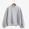 Wholesale M-XXL Cute Women Hoodies Pullover 9 colors 2018 Autumn Coat Winter Loose Fleece Thick Knit Sweatshirt Female