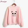 New Hoody Spring Autumn Kpop Clothes Top Long Sleeve Kawaii Panda Printed Harajuku Sweatshirt Women Hoodies Moletom Feminino