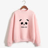 New Hoody Spring Autumn Kpop Clothes Top Long Sleeve Kawaii Panda Printed Harajuku Sweatshirt Women Hoodies Moletom Feminino